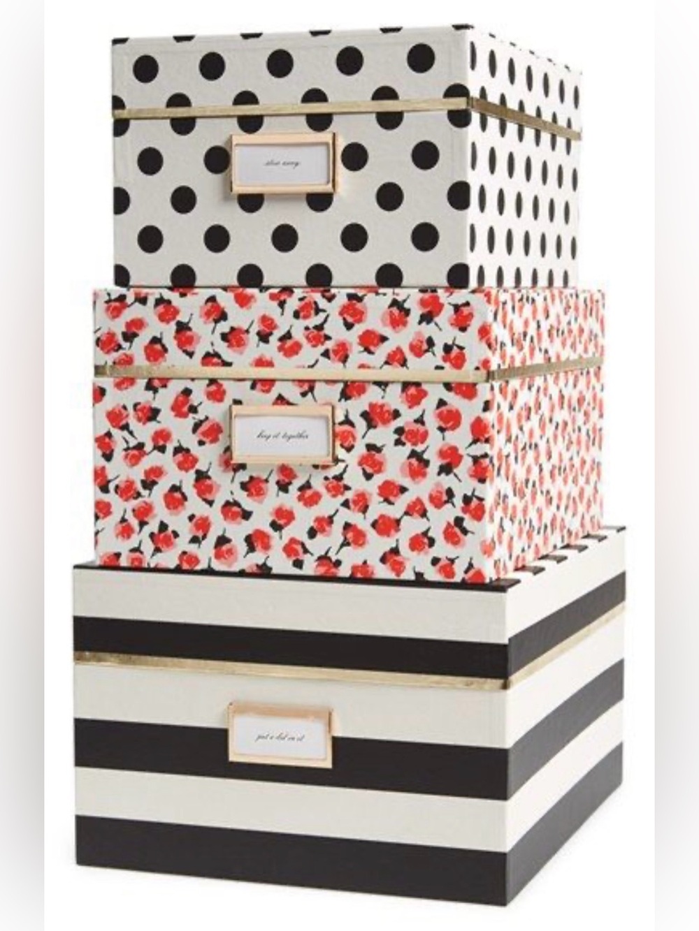 Medium Sized kate spade Storage Box Roses - Picture 2 of 7